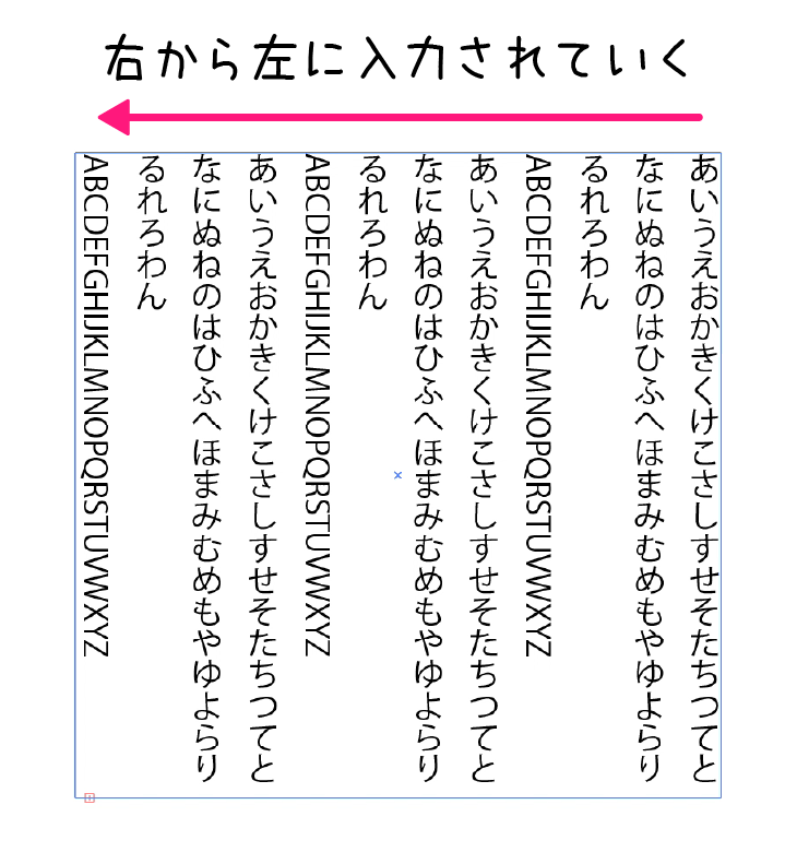 イラストレーター「エリア内文字(縦)ツール」使い方
